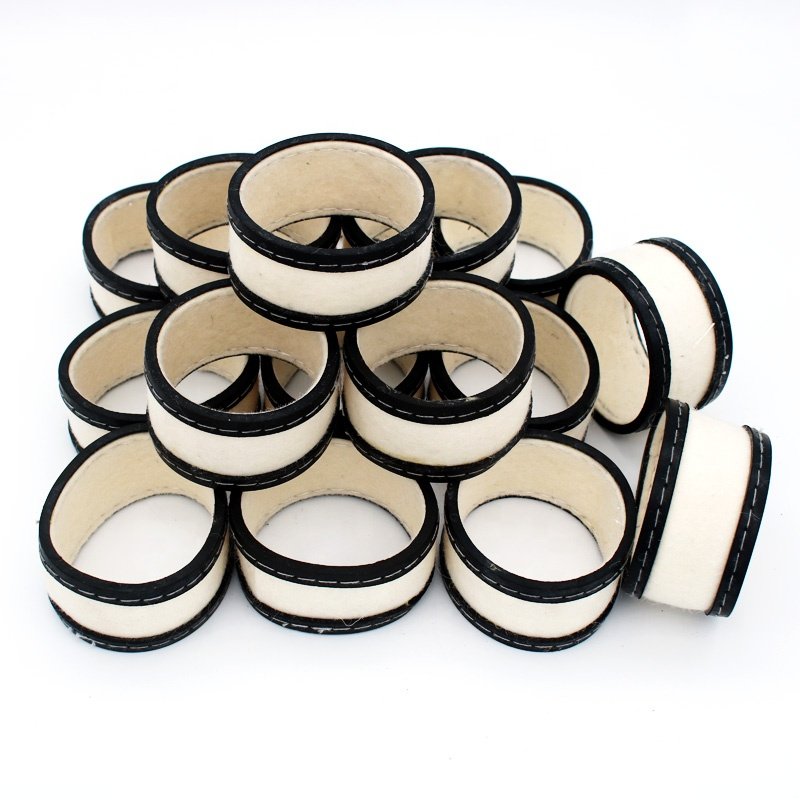 Pool ball cleaner rings 57.2mm 16pcs wool round ring woolen pads for billiard ball cleaner machine
