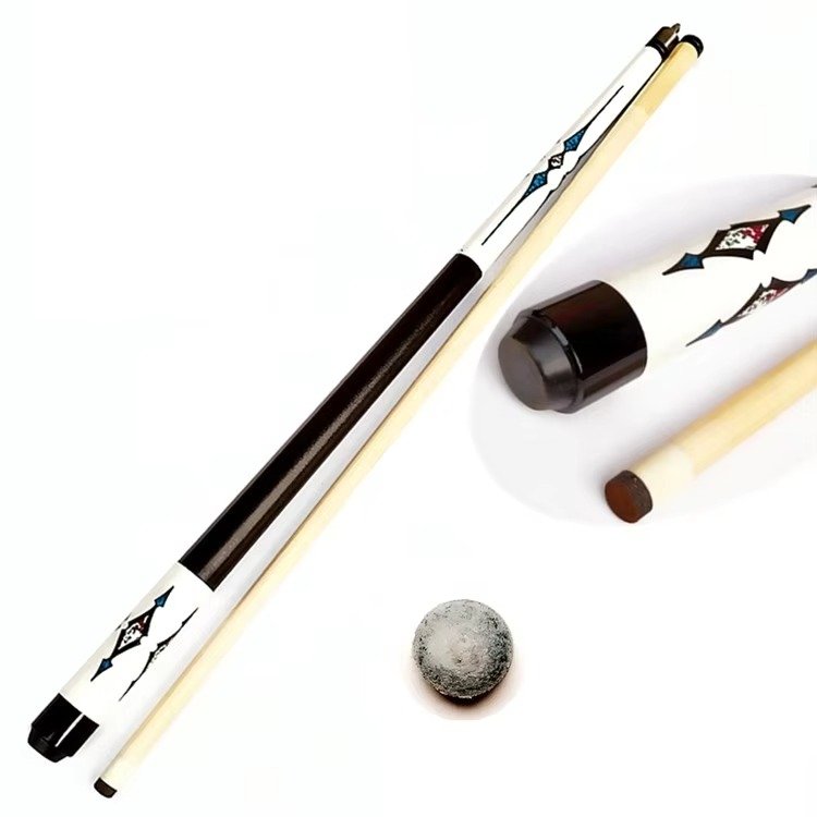 Snooker Cue Stick with Leather Table Accessories Extension Packaged in Box Quality Billiard Product
