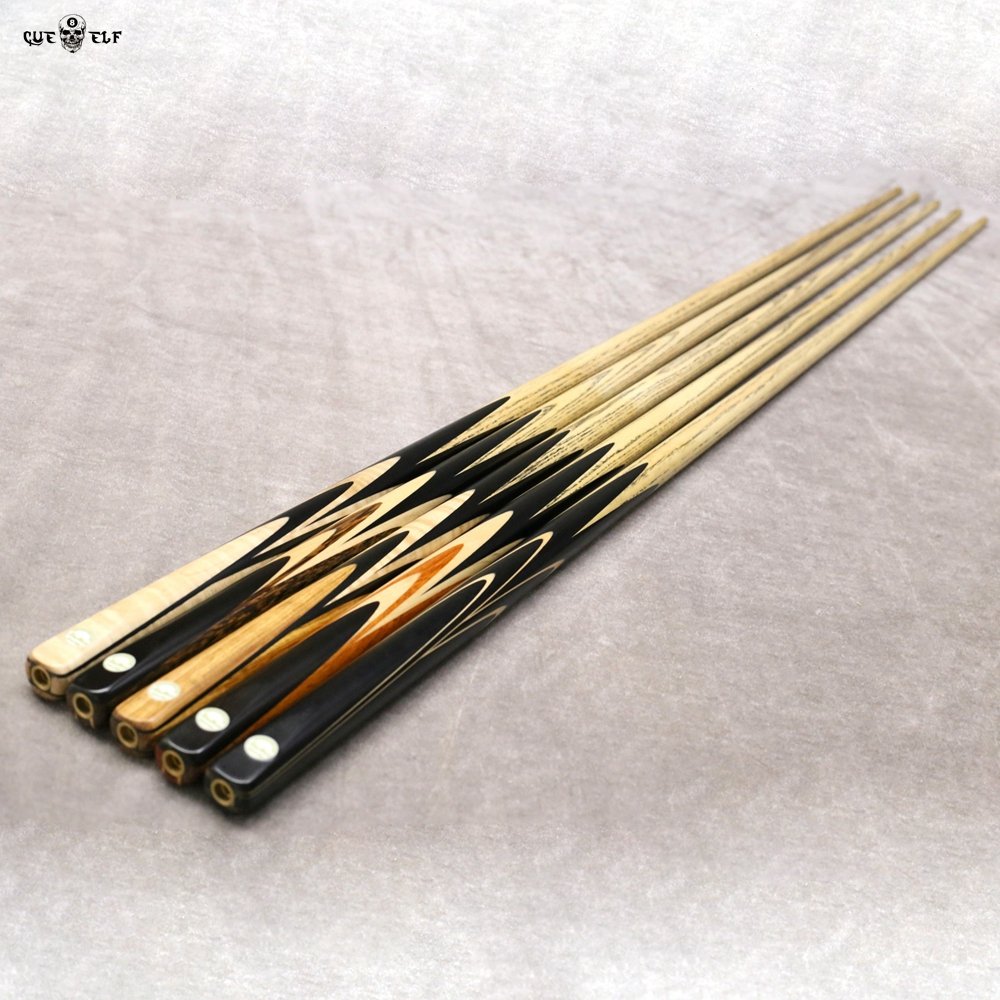 Cueelf factory manufacture ebony wood handmade snooker pool cue stick