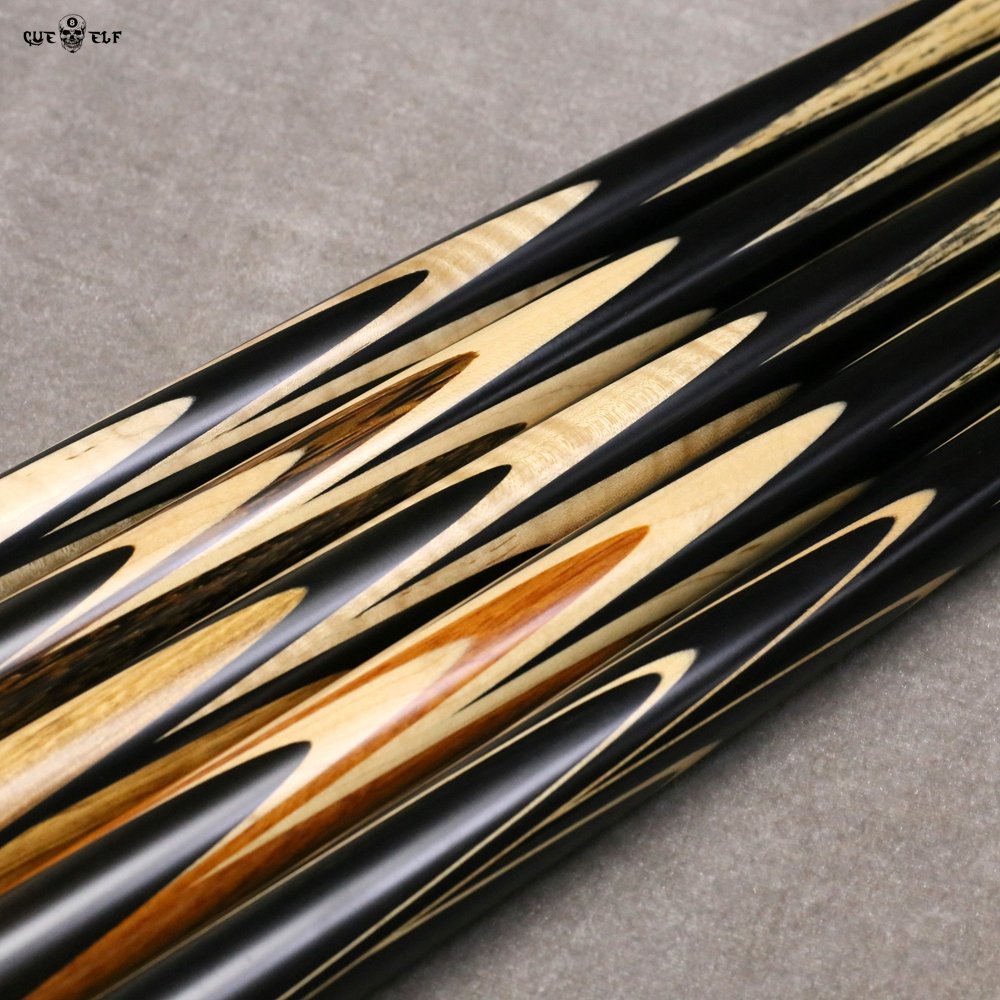 Cueelf factory manufacture ebony wood handmade snooker pool cue stick