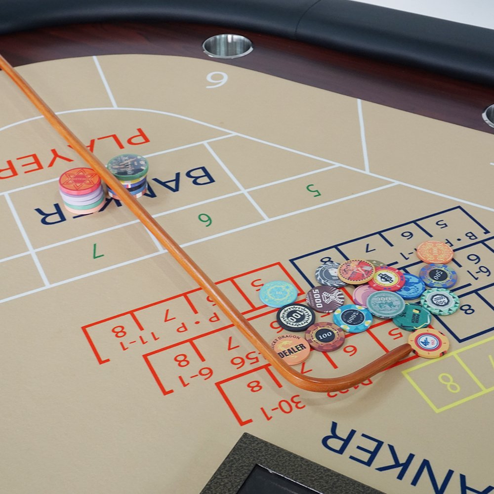 Casino One Stop Shop For Custom Felt Color Baccarat Tables 2.4m Casino Poker Game Gambling Table