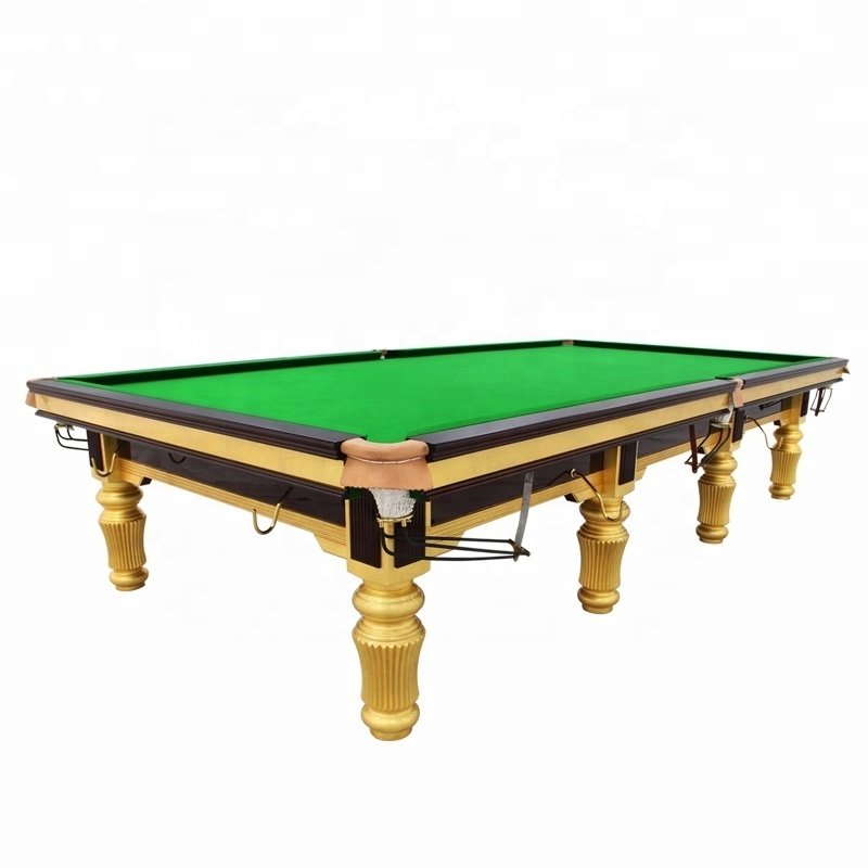Hot-selling China manufacturer wholesale steel block cushion snooker table 10ft 12ft stone slate pool table for club