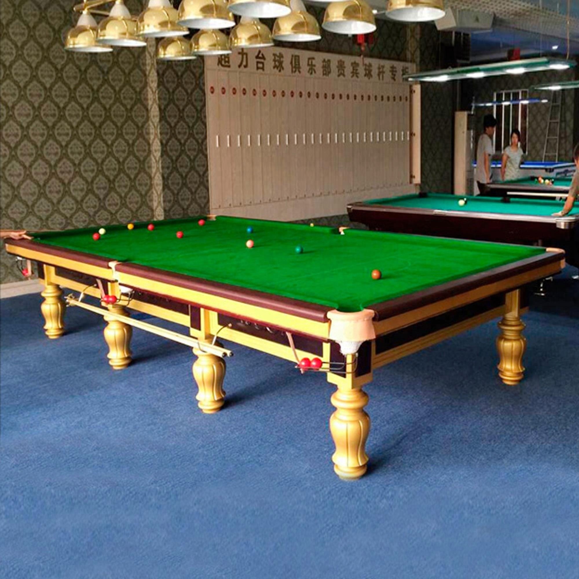 Hot-selling China manufacturer wholesale steel block cushion snooker table 10ft 12ft stone slate pool table for club