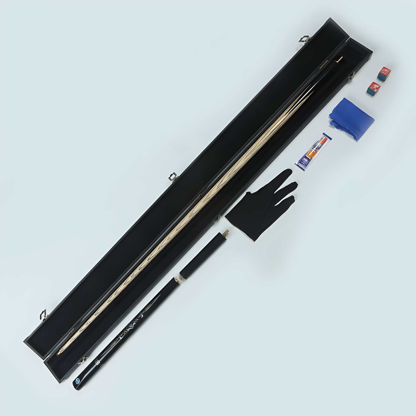 Ash Wood Snooker Cue Sticker 3/4 Jointed Cue With Billiard Accessory