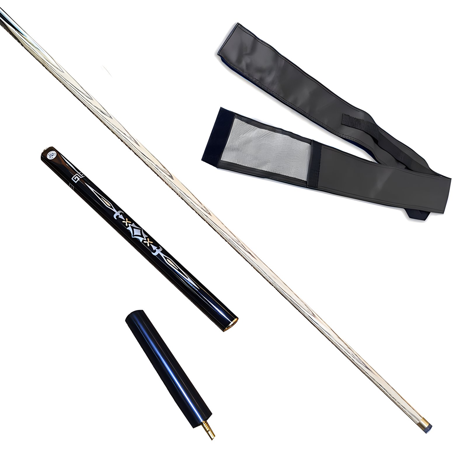 Ash Wood Snooker Cue Sticker 3/4 Jointed Cue With Billiard Accessory