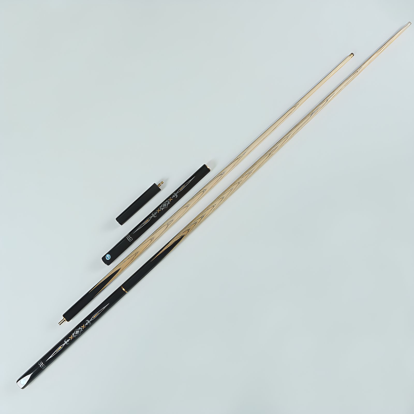 Ash Wood Snooker Cue Sticker 3/4 Jointed Cue With Billiard Accessory