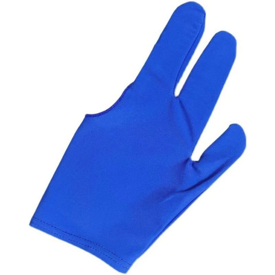 2024 Premium Blue Custom 3 Finger Snooker/Billiards Gloves Breathable Comfortable XXL Size Leather Rod New Custom Goods Pool