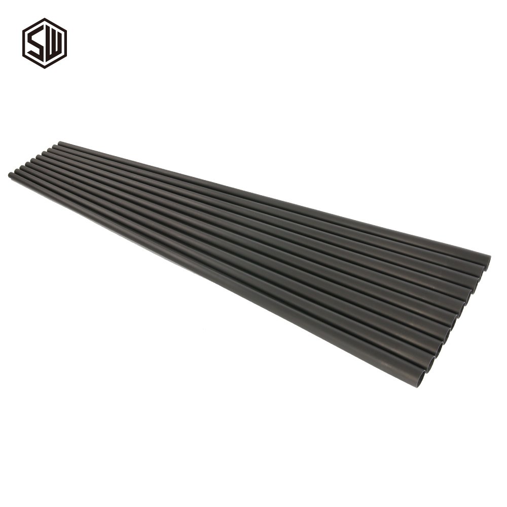 12.4mm carbon fiber pool cue shafts tube, protapered cue blanks with foam filling
