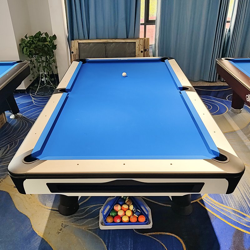 Bojue Brand Generation Six New Design Customised Logo American Luxury Pool table with Solid oak wood Wilsonart fireproof boards
