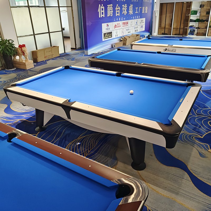 Bojue Brand Generation Six New Design Customised Logo American Luxury Pool table with Solid oak wood Wilsonart fireproof boards