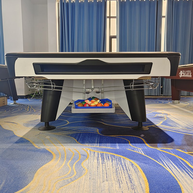 Bojue Brand Generation Six New Design Customised Logo American Luxury Pool table with Solid oak wood Wilsonart fireproof boards