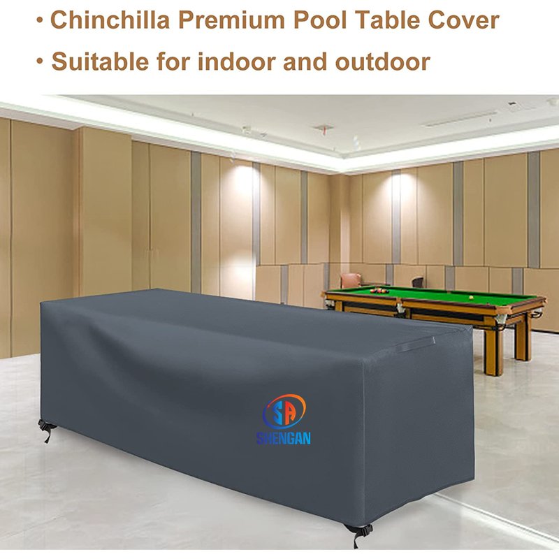 7/8/9ft pool table cover, waterproof and sunscreen pool cover Polyester, suitable for snooker pool table cover