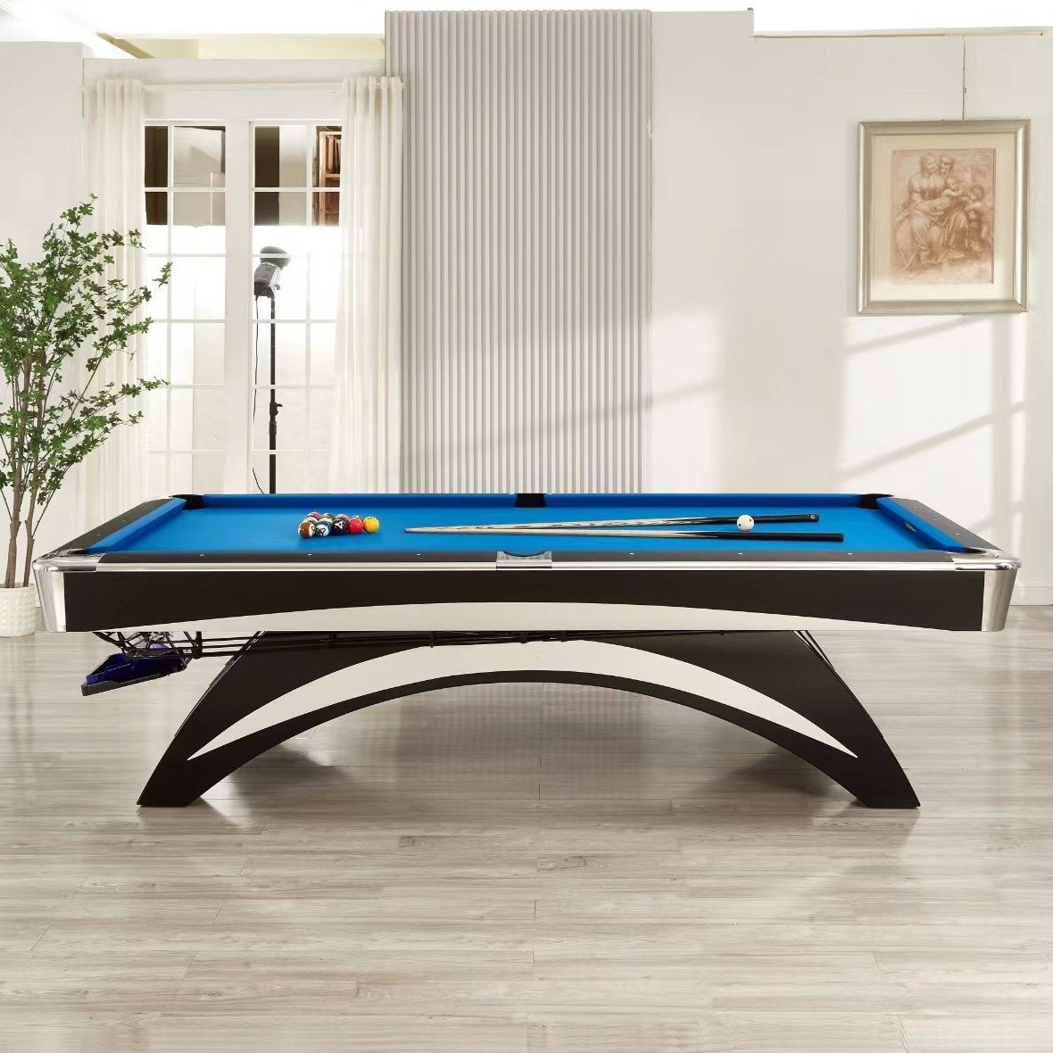 15 years factory High Cost-effective Cheap billiards American Style nine ball tournament 8ft 9ft Slate Billiard Table