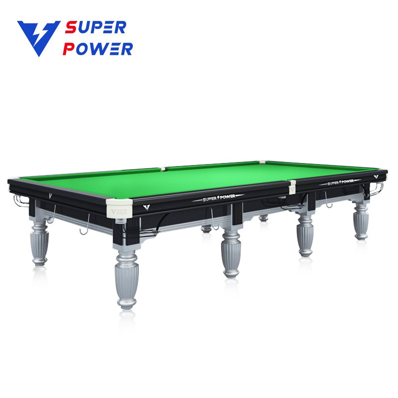 Super Power New Generation Custom Billiard Table Solid Wood High Quality 12ft Snooker Table