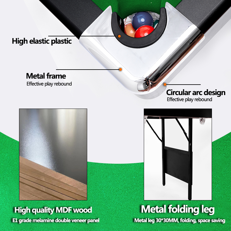 3-in-1 Multifunctional Indoor Game Table Snooker & Billiards Table Tennis Dining Table
