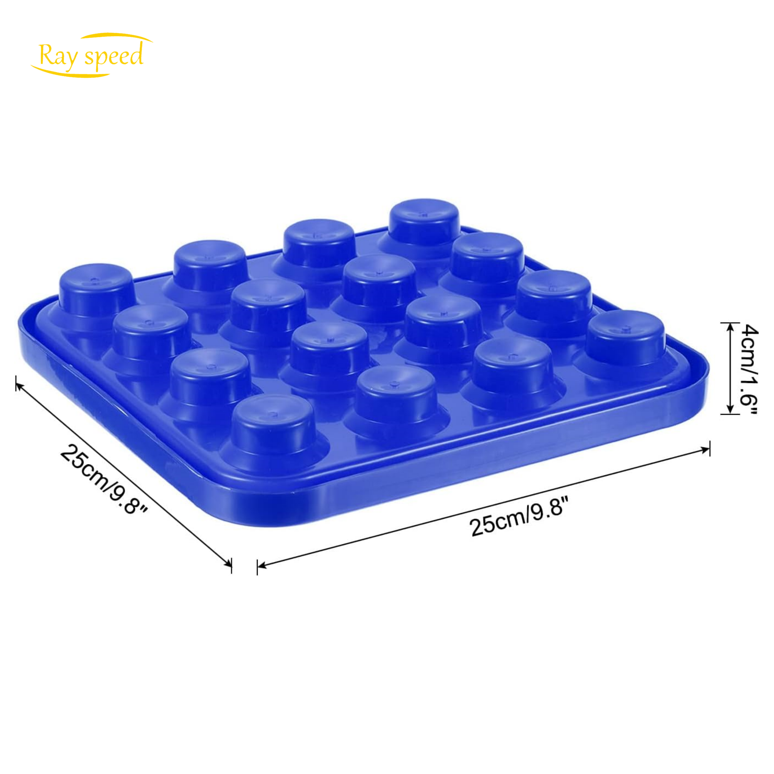 Rayspeed Billiard Ball Holder,Pool Ball Tray,Snooker Ball Storage Tray Tool Pool Table Accessory for 16 Balls(Blue)