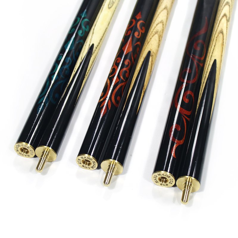 Super Quality 3/4-PC Snooker Cue Sticks with Extension 9mm/10mm Handmade Ashwood Billiard Cues 57inch