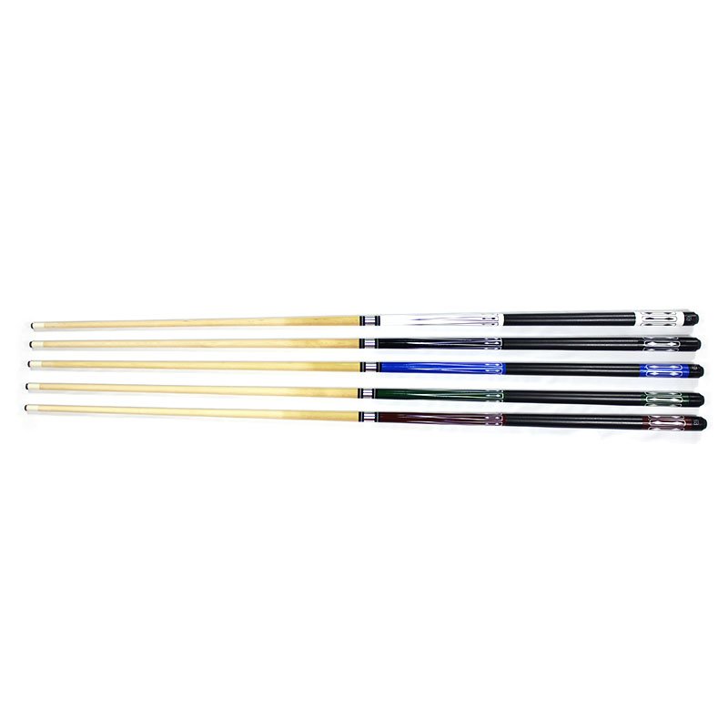 Cheap price Pool Billiard Sport Training 57inch white wood billiard cue stick 1/2 pool cue, 13mm tip