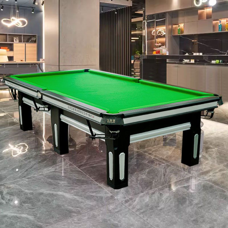 Standard square legged professional bluestone steel pool pool table, Chinese black 8-sball pool table