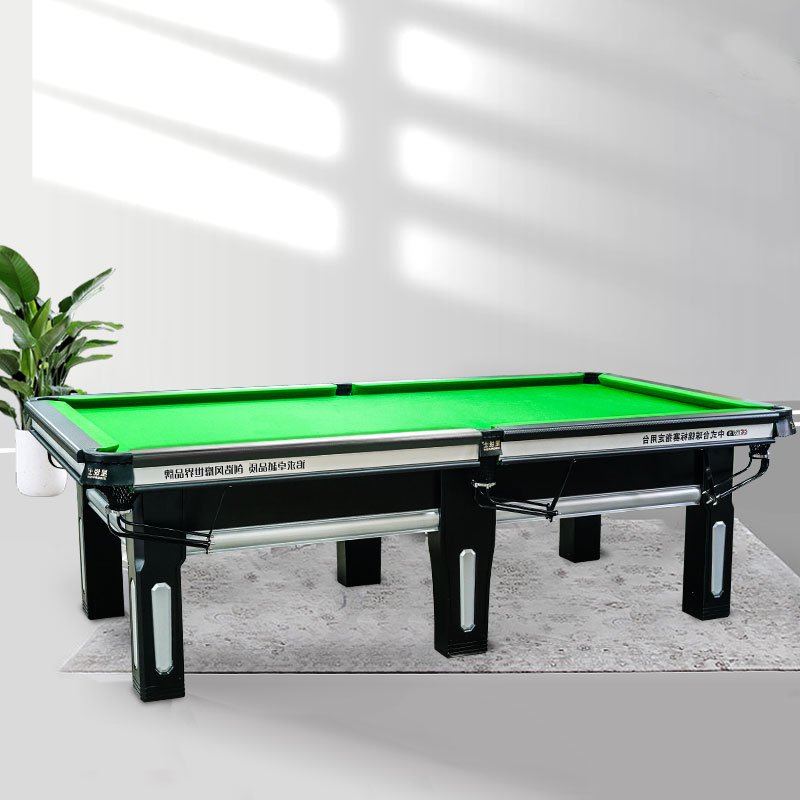 Standard square legged professional bluestone steel pool pool table, Chinese black 8-sball pool table