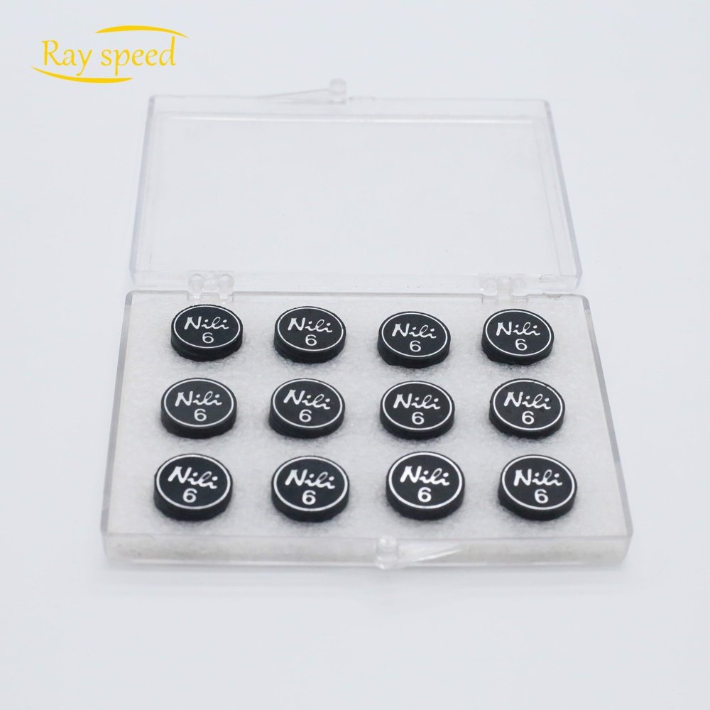 Rayspeed High Quality 6 Layers Tip Hot Sale 11.5/13/14mm Black Leather Pool Billiard Snooker Cue Accessories Tips