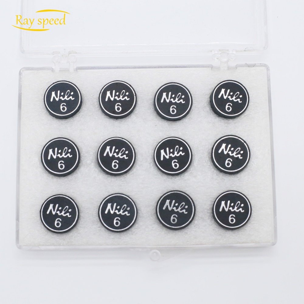 Rayspeed High Quality 6 Layers Tip Hot Sale 11.5/13/14mm Black Leather Pool Billiard Snooker Cue Accessories Tips