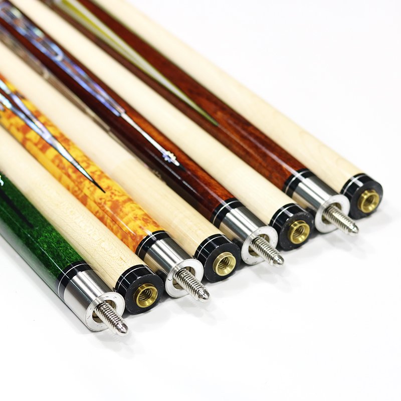 57inch Maple Wood good quality cue stick billiard pool cue with stainless joint