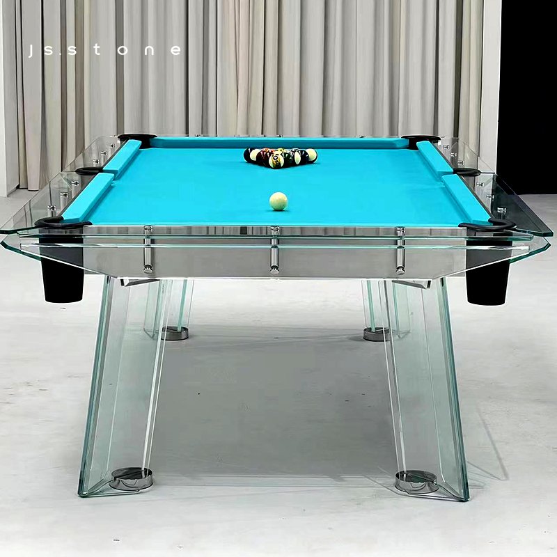Factory Hot Sale High Quality 7FT 8FT 9FT Luxury Snooker Pool Billiard Table with Wool Cushion L-Size Glass pool Table Net Pocke