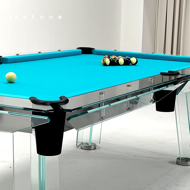 Factory Hot Sale High Quality 7FT 8FT 9FT Luxury Snooker Pool Billiard Table with Wool Cushion L-Size Glass pool Table Net Pocke