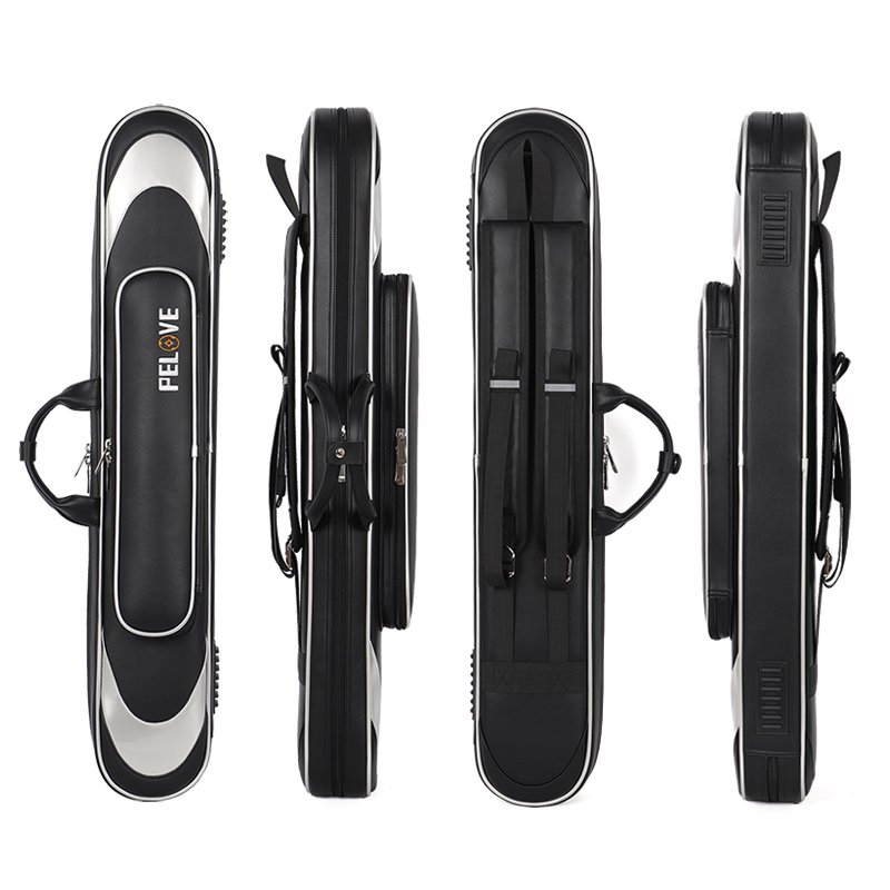 High-End Customizable 3*4 Snooker Cue Bag New PU Leather Material Soft Billiard Cue Case in Three Colors