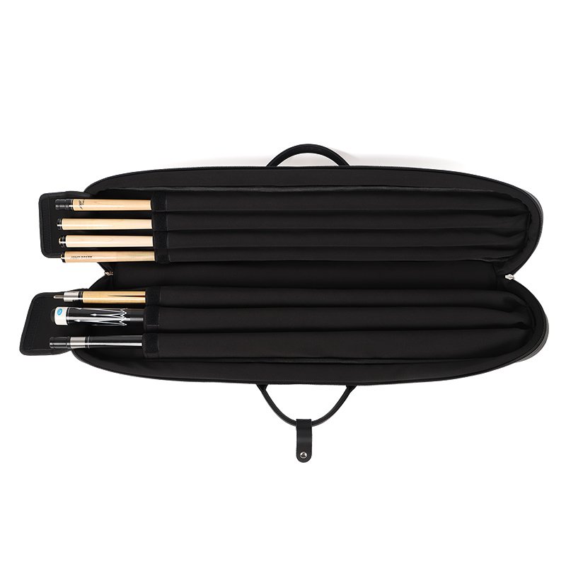 High-End Customizable 3*4 Snooker Cue Bag New PU Leather Material Soft Billiard Cue Case in Three Colors