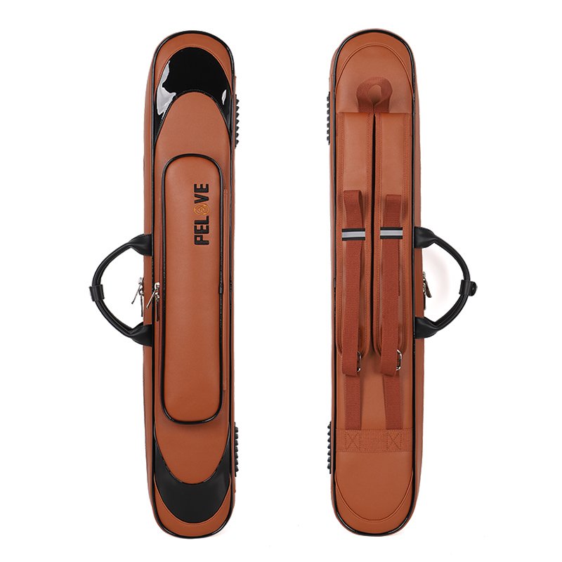 High-End Customizable 3*4 Snooker Cue Bag New PU Leather Material Soft Billiard Cue Case in Three Colors