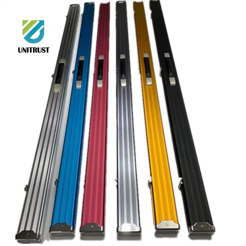 2023 Hot Sale Portable Aluminum Cue case for hold 2 pieces Aluminum snooker cue case 7 colors selectable Billiard accessories