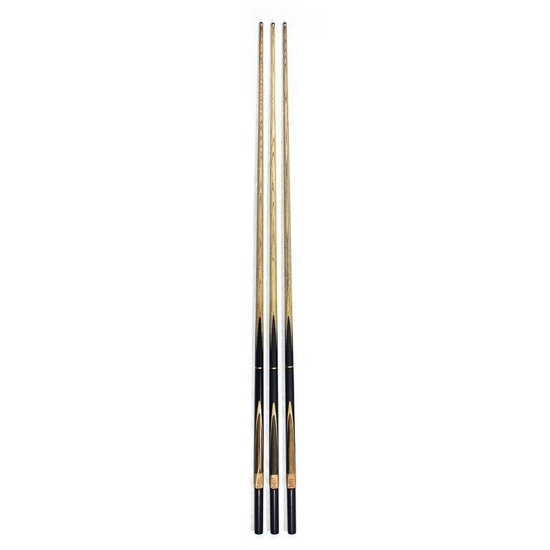 Economic 3/4-PC Hand Made Ash wood shaft Ebony Butt 10mm tip Billiard Snooker Cue with extension For Sale