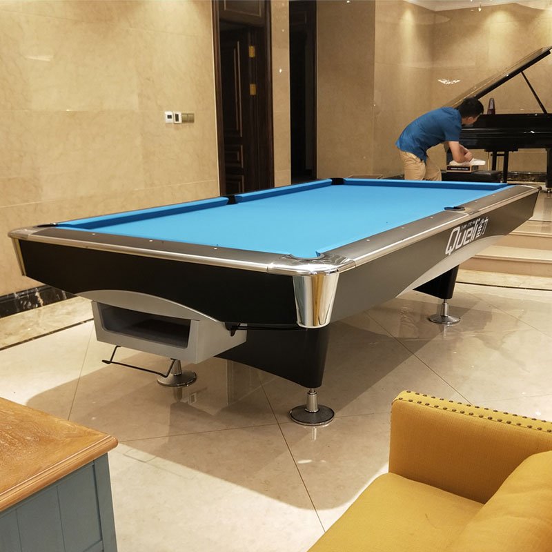 Modern 9ft Slate 9 Ball Game Billiard Pool Table Custom Size Solid Wood Legs Rubber/MDF Cushions Indoor Spo