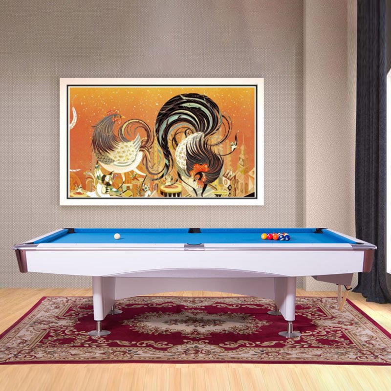 Modern 9ft Slate 9 Ball Game Billiard Pool Table Custom Size Solid Wood Legs Rubber/MDF Cushions Indoor Spo
