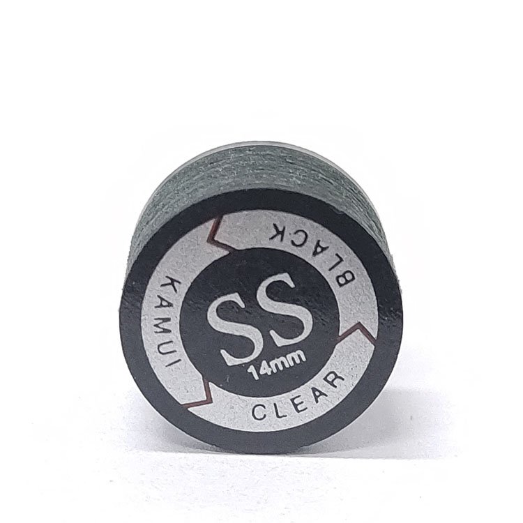 Ready for shipment Made in China SS hardness Black Billiard Cue Tip Multi Layered Cue Tips With Clear Pad