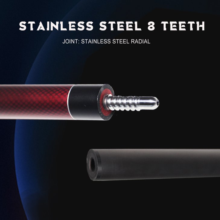 High Quality Professional Carbon Fiber Snooker Billiard Pool Cue Stick for nine-ball sports