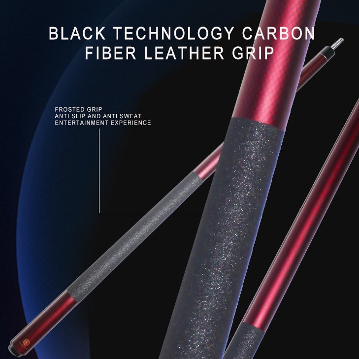 High Quality Professional Carbon Fiber Snooker Billiard Pool Cue Stick for nine-ball sports