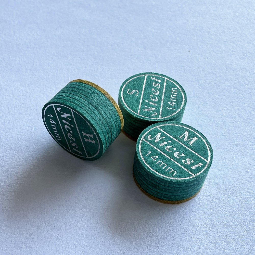 Nicest super soft medium and hard buffalo tips 11 12 13 14 mm pool cue tips