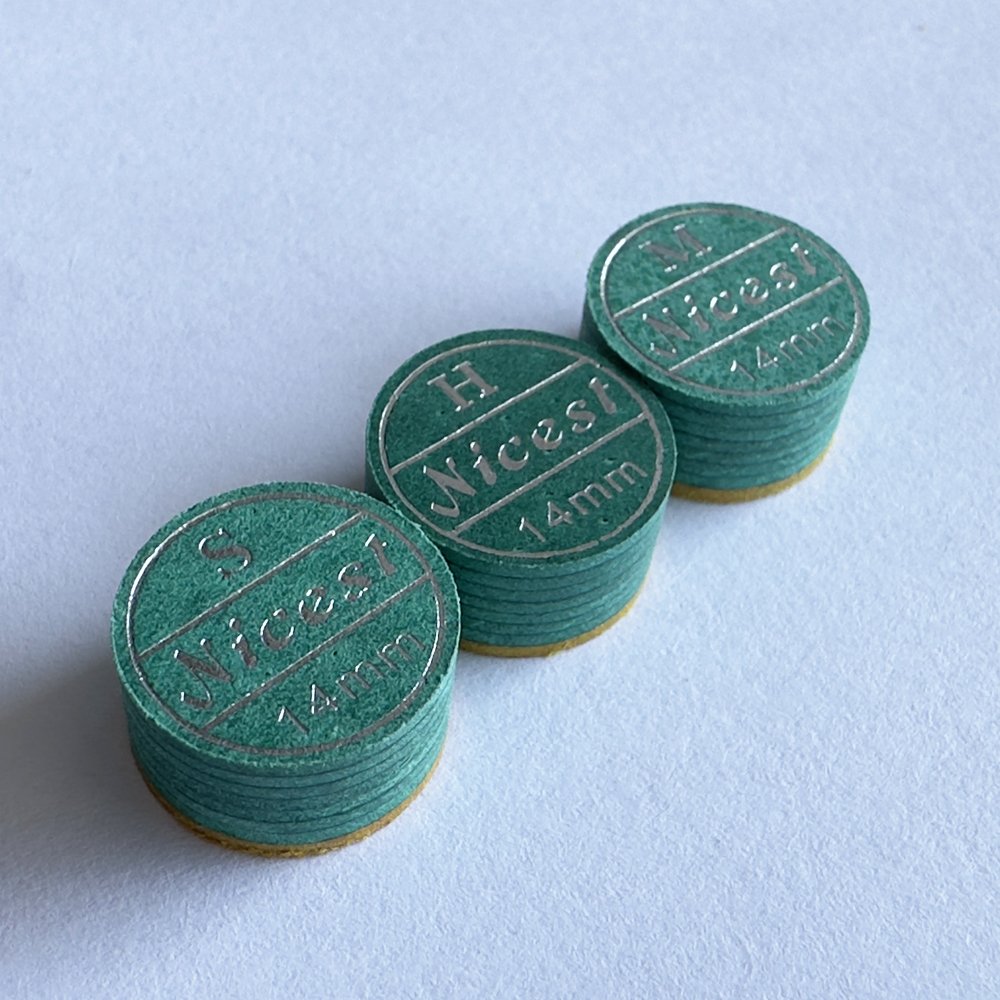 Nicest super soft medium and hard buffalo tips 11 12 13 14 mm pool cue tips