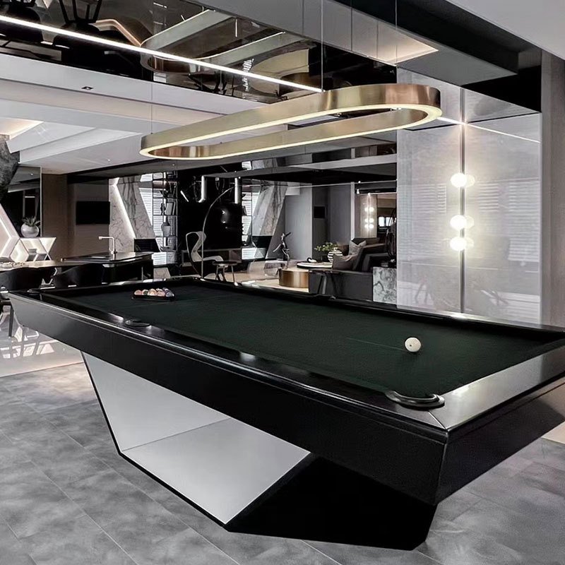 BC-16 2024 Custom Professional High-End Mid-Century Modern Pool Table Solid Wood Snooker & Billiard Table