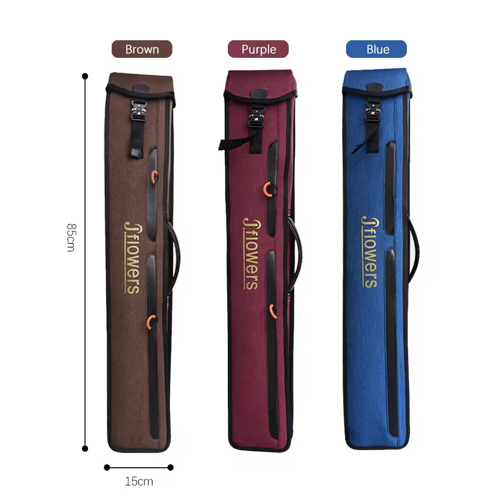 Wholesale Billiard Cue Bag Waterproof Cue Case 3 Butts 5 Shafts Soft Sturdy Wear-Resistant Cue Stick