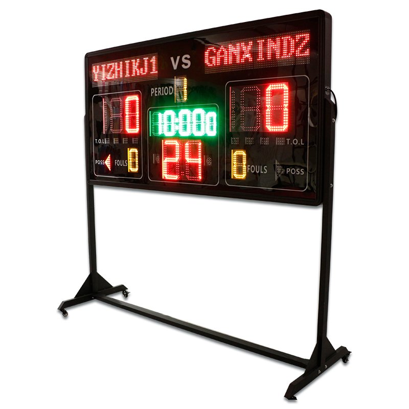 Hot Selling LED Scoreboard and Time for Team Sports Electronic 1.8 meter Basketball Scoreboard