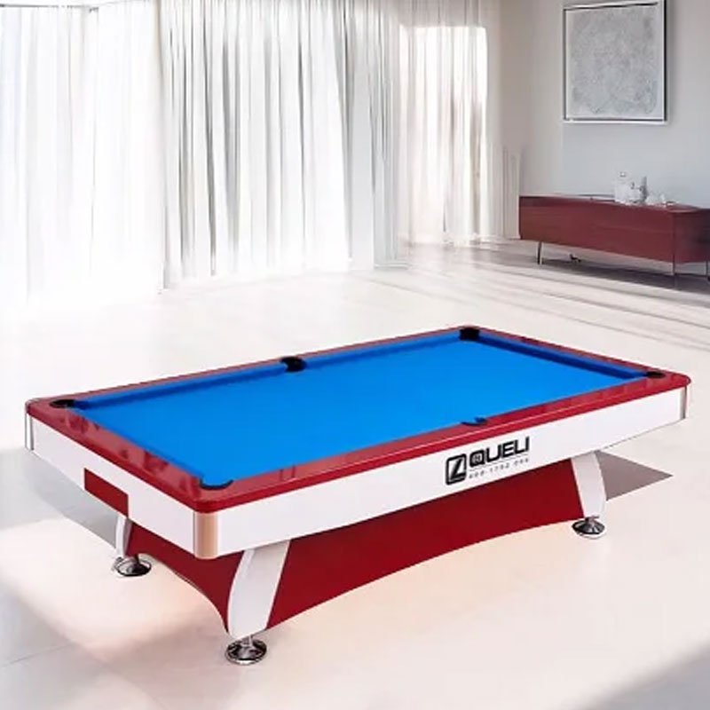 Professional 9ft Slate Pool Table for Snooker and Billiards for Competitive Play with Ball Return Feature