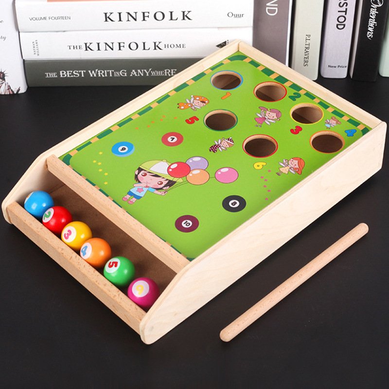 Baby Wooden Mini Table Snooker Billiards Game Educational juguetes para ninos 3 a 6 Play House Activity Learning Toys For Kids