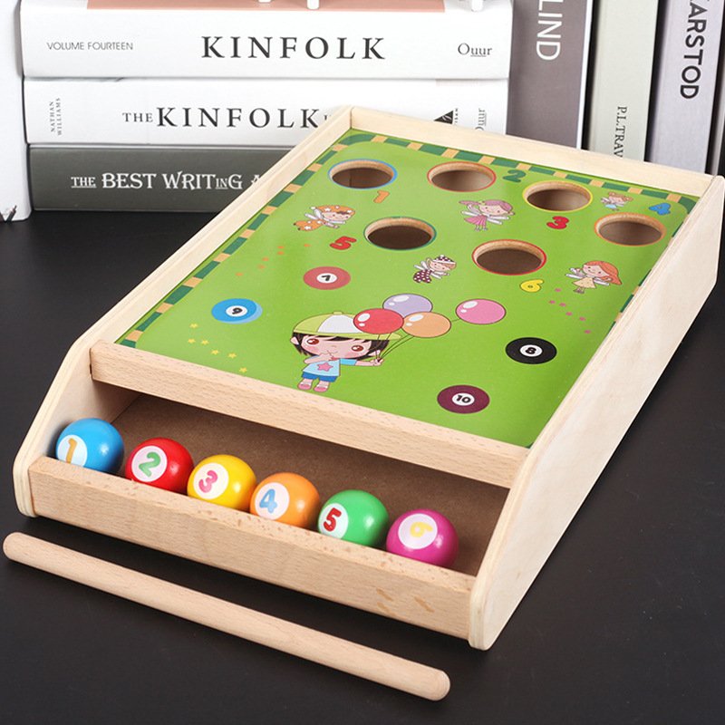 Baby Wooden Mini Table Snooker Billiards Game Educational juguetes para ninos 3 a 6 Play House Activity Learning Toys For Kids