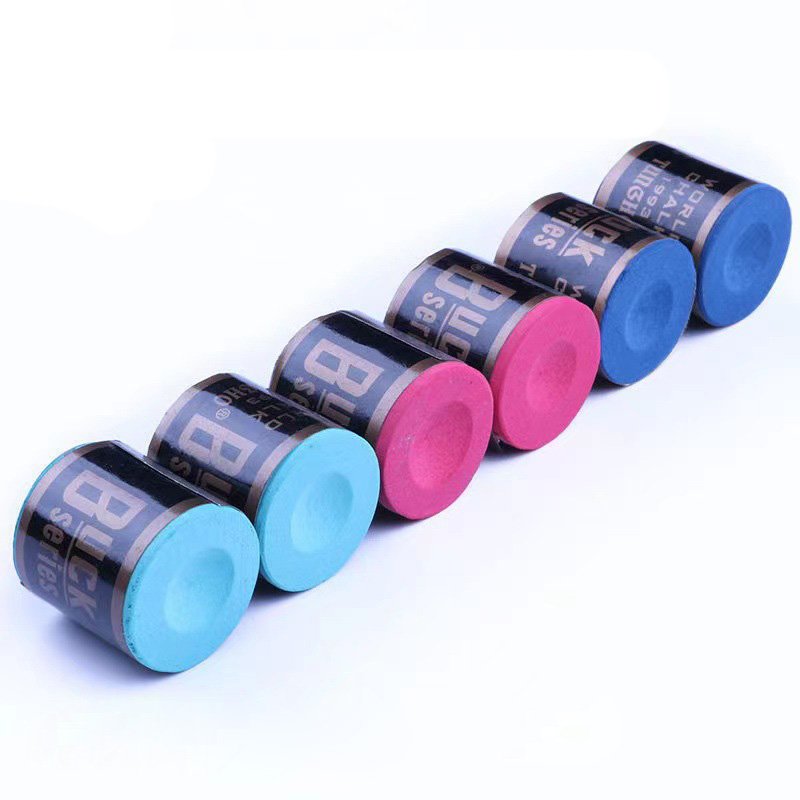 Wholesale High Quality Snooker Cue Round Chalk Colorful Pool Accessories Vegan Billiard Cues Tips Chalk