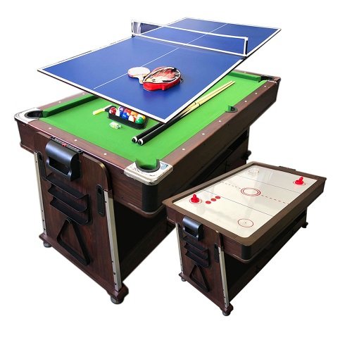 High Quality MDF 7ft Multifunction Pool Billiard Tables With Automatic Ball Return System