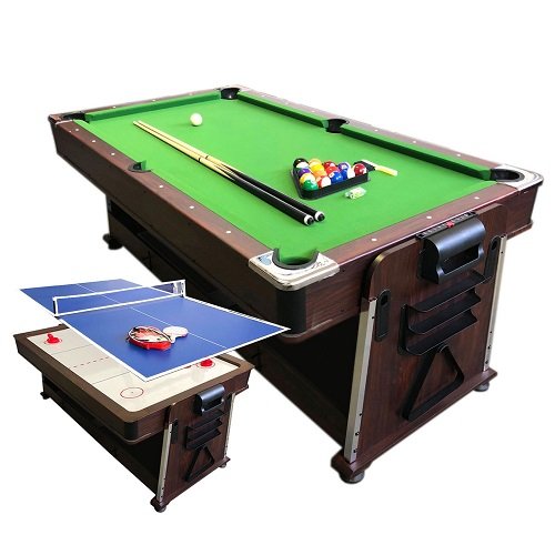 High Quality MDF 7ft Multifunction Pool Billiard Tables With Automatic Ball Return System